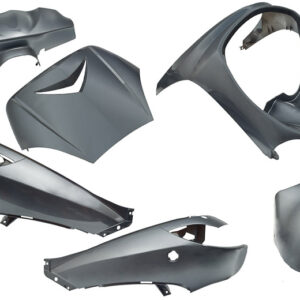 Plaatset 6-delig Edge voor Peugeot Vivacity tot bouwjaar 2008 - anthraciet