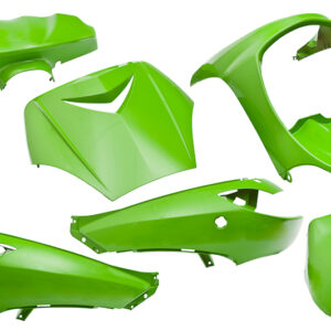 Plaatset 6-delig Edge voor Peugeot Vivacity tot bouwjaar 2008 - kawasaki groen