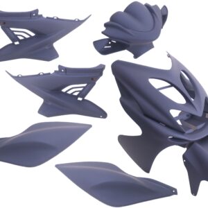 Plaatset 9-delig Edge voor Yamaha Aerox tot bouwjaar 2014 - mat donkerblauw