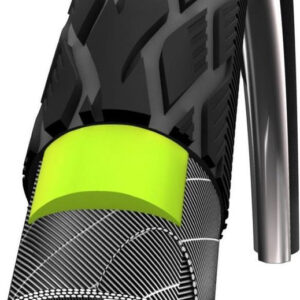 Buitenband Schwalbe Marathon Tour GreenGuard 28 x 1.00" / 25-622mm - zwart met reflectie
