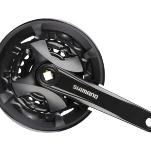 Crankstel 3 x 9 speed Shimano Altus FC-M101 met 175mm crankarm 40-30-22T voor vierkante as - zwart