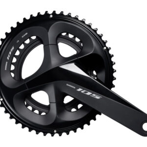 Crankstel 2 x 11 speed Shimano 105 FC-R7000 172,5/53-39T met holle as - zwart