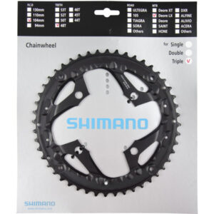 Kettingblad 48 tands Shimano SLX FC-M670 (AL) 10 speed - zwart