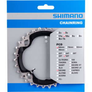 Kettingblad 30T Shimano Deore FC-M6000 3x10 speed