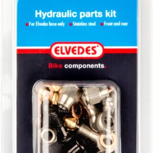 Hydraulische onderdelen kit 7 Elvedes M9 x 1,25 met banjo RVS onderdelen Magura MT 4/5/5e/6/7/8 voor- en achterrem (op kaart)